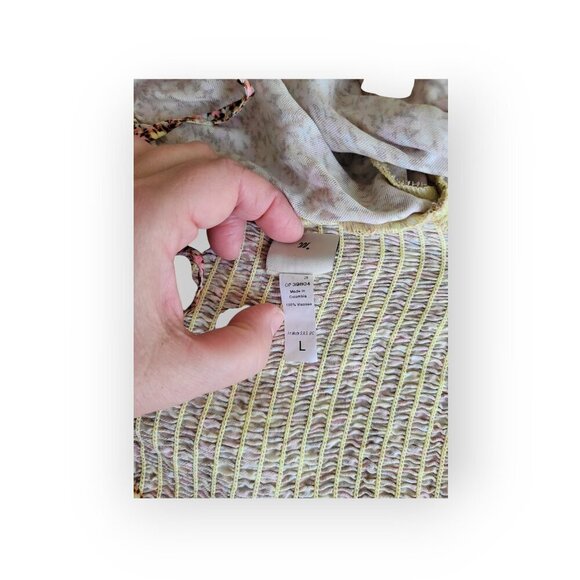 Maaji Smocked Crossover Beach Top Size L NWOT - Picture 8 of 10